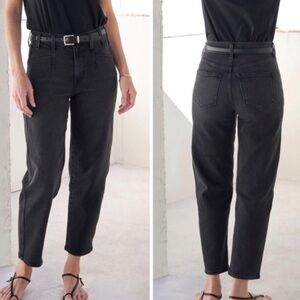 AYR Washed Black The Beat Barrel Leg Denim Jeans Women's Size 25